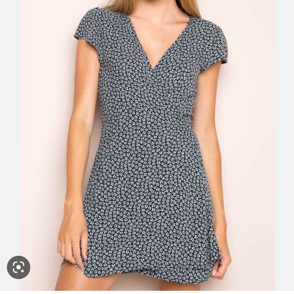 Brandy Melville Floral Wrap Mini Dress